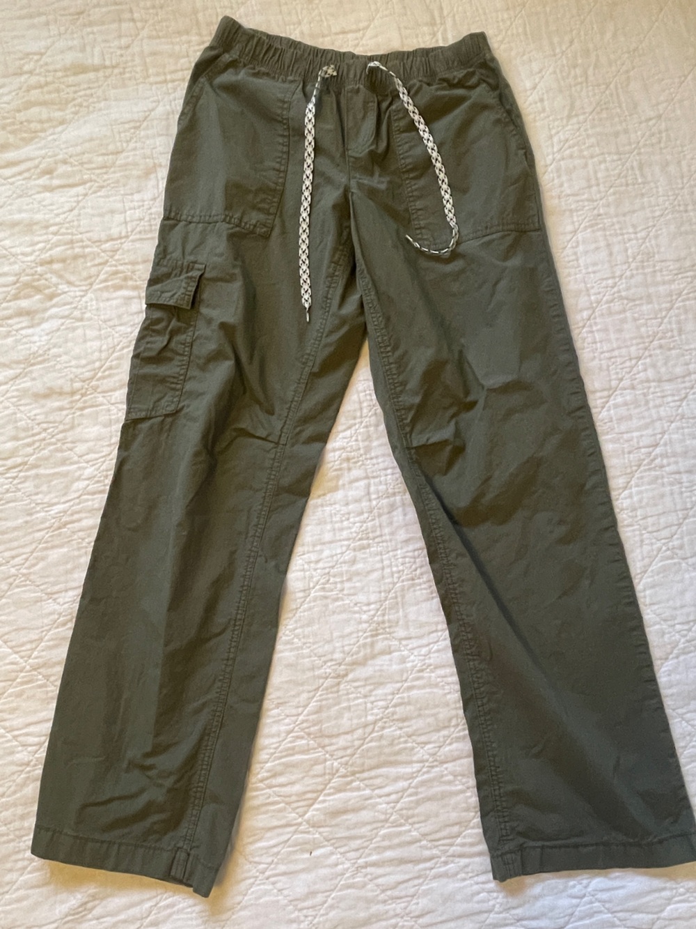 Aerie Baggy Cargo Skater Loose Fit Pants Olive Green Size XS